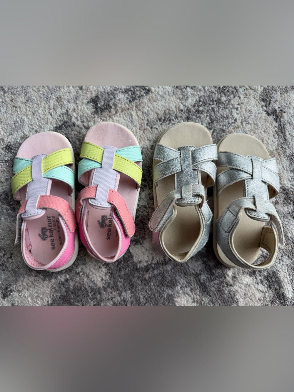 Two pairs of See Kai Run Toddler Sandals size 8